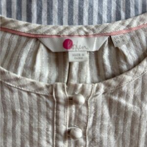 Boden Cream Striped Tunic